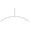 Ekena Millwork Archdale Architectural Grade PVC Gable Bracket, 96"W x 44"H x 2"D x 4"F, 11/12 Pitch GBP096X44X0204ARC00 - alternate 4
